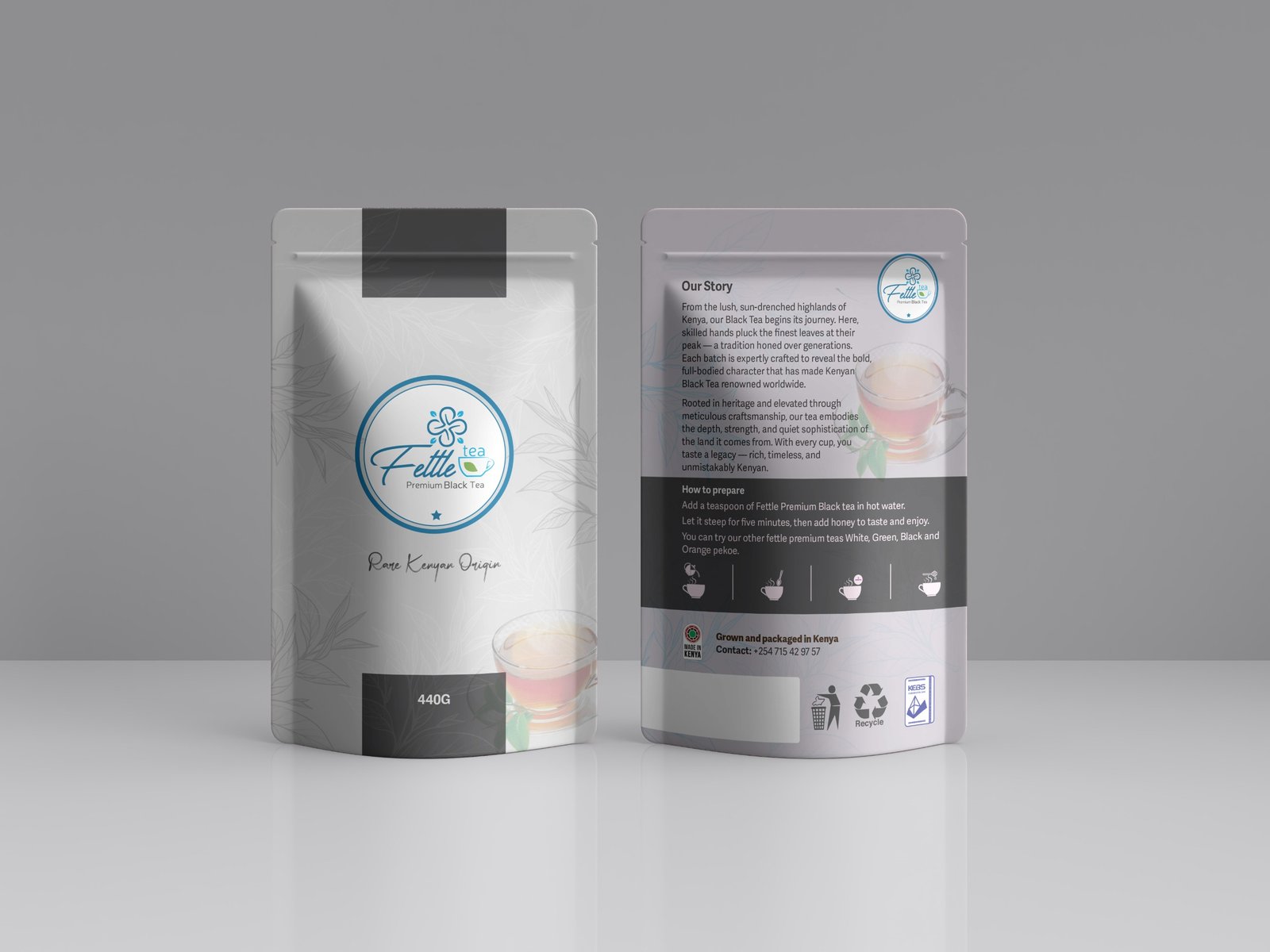 Fettle Black Tea packaging