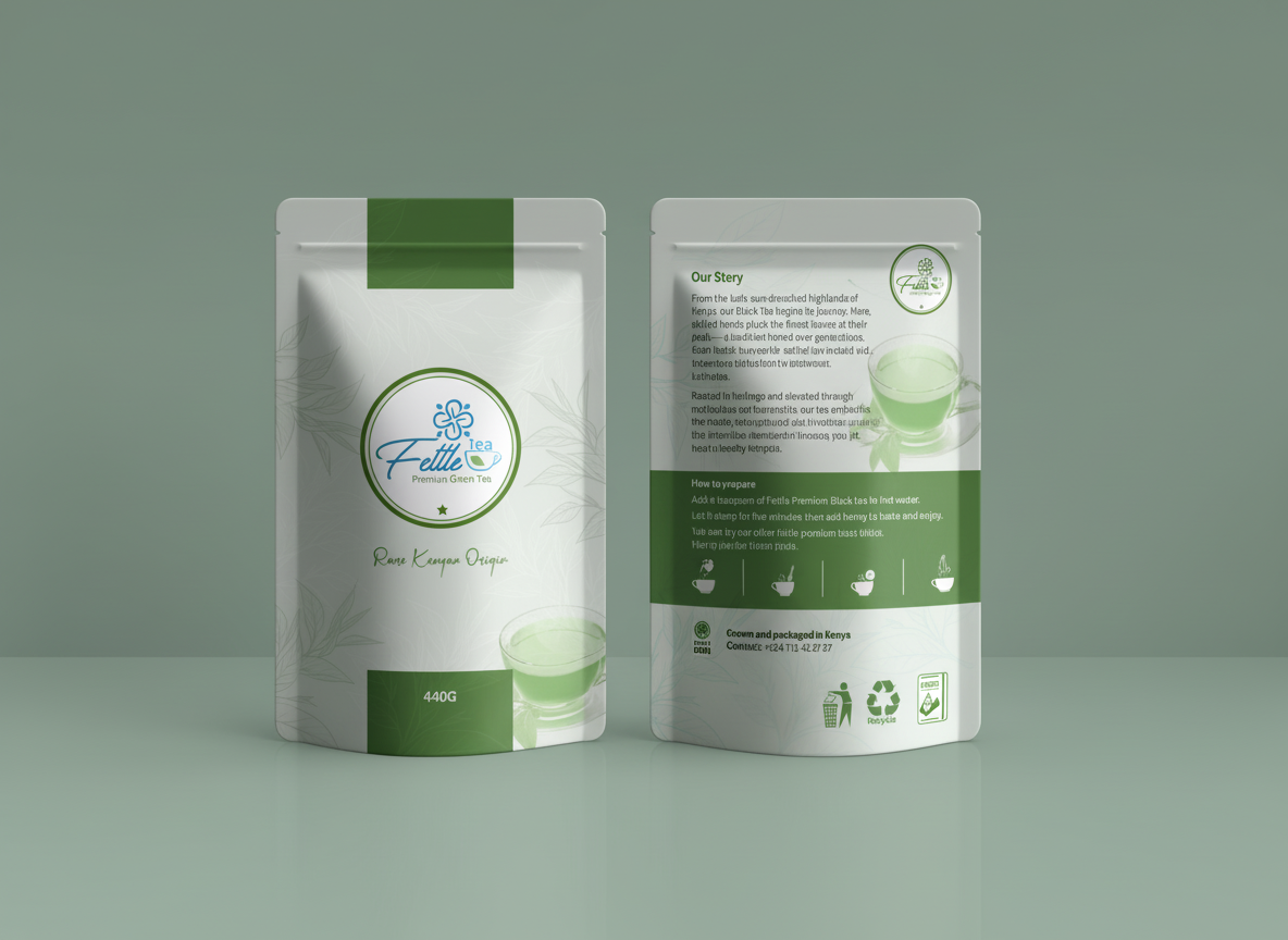 Fettle Green Tea packaging